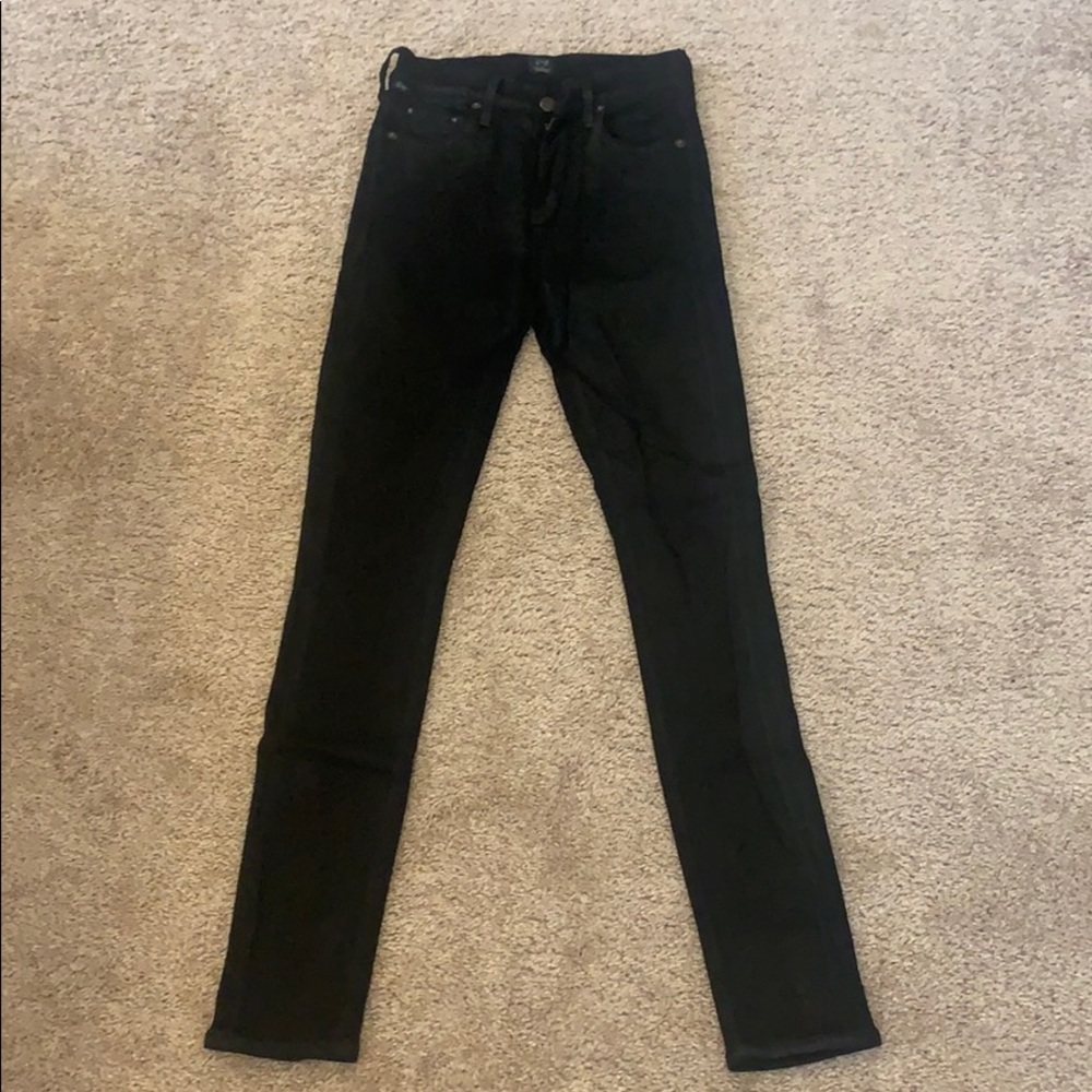 Citizens of Humanity Black slightly waxed jeans